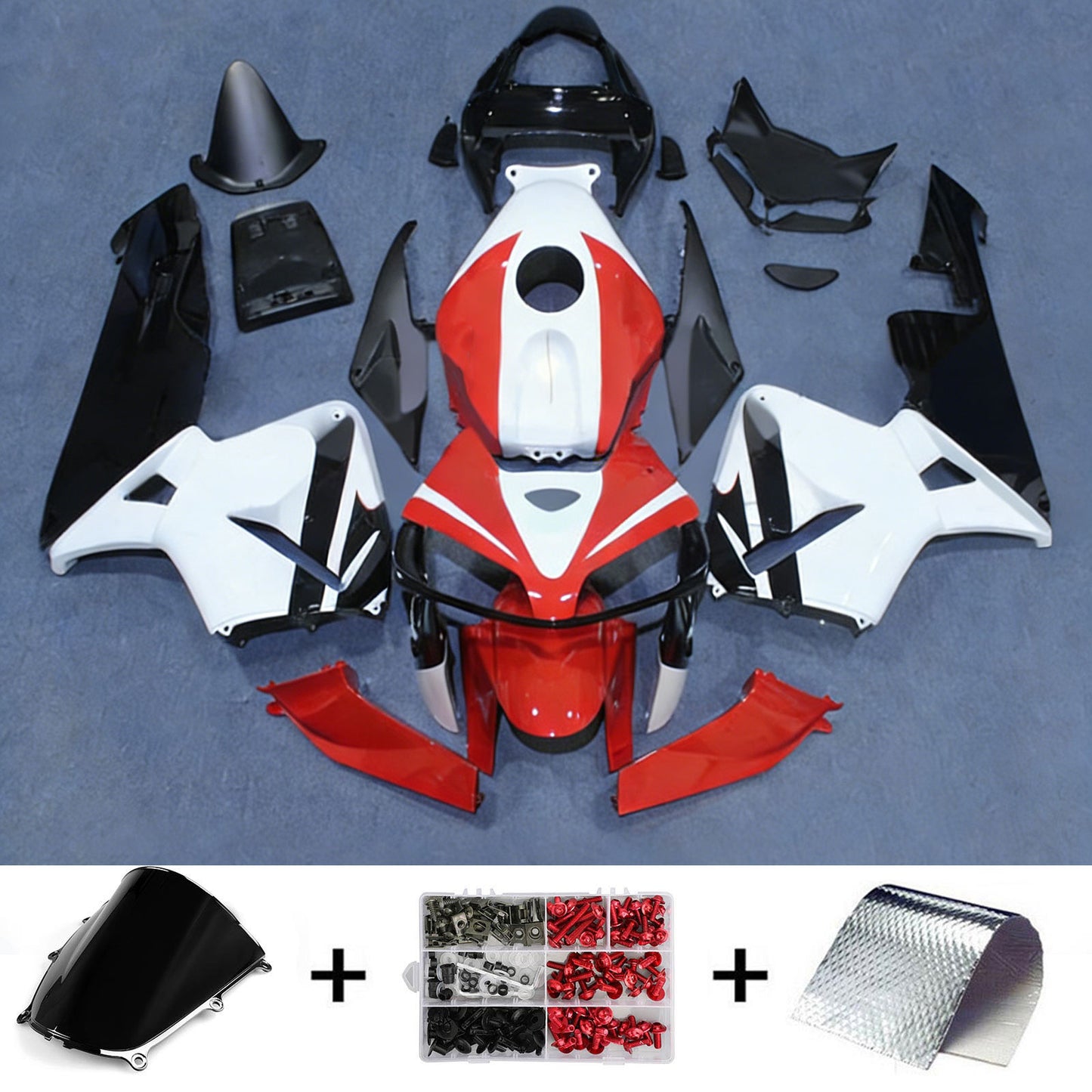 Amotopart Honda CBR600RR 2005-2006 F5 Kit carena Carrozzeria Plastica ABS