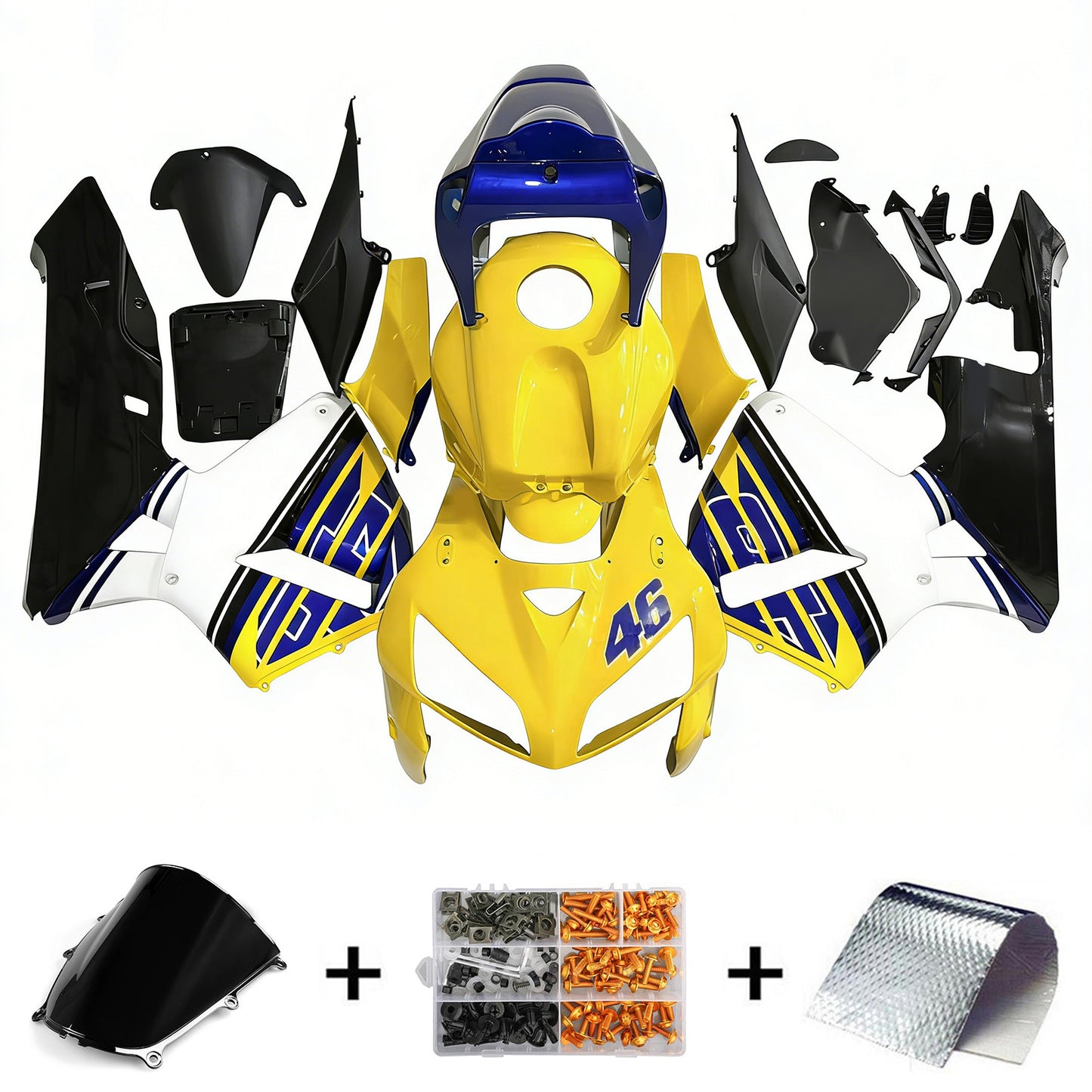 Amotopart Honda CBR600RR 2005-2006 F5 Kit carena Carrozzeria Plastica ABS