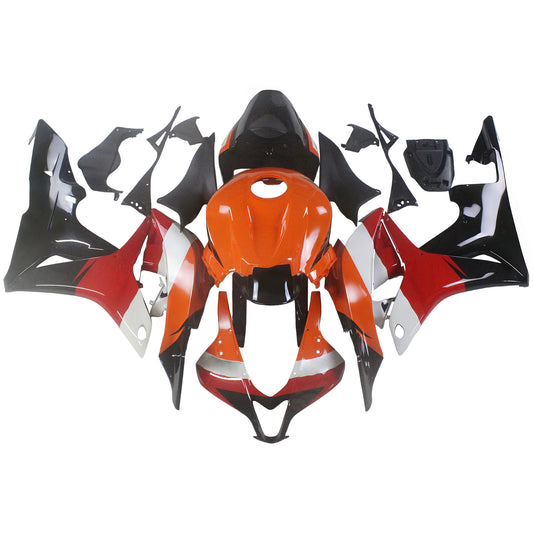 Amotopart 2007-2008 CBR600 Honda Disguise Kit arancione e nero