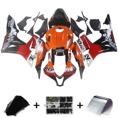 Amotopart 2007-2008 CBR600 Honda Disguise Kit arancione e nero