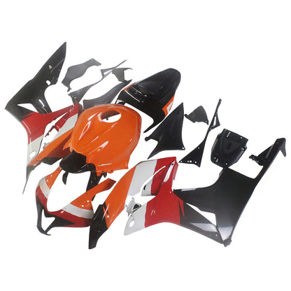 Amotopart 2007-2008 CBR600 Honda Disguise Kit arancione e nero