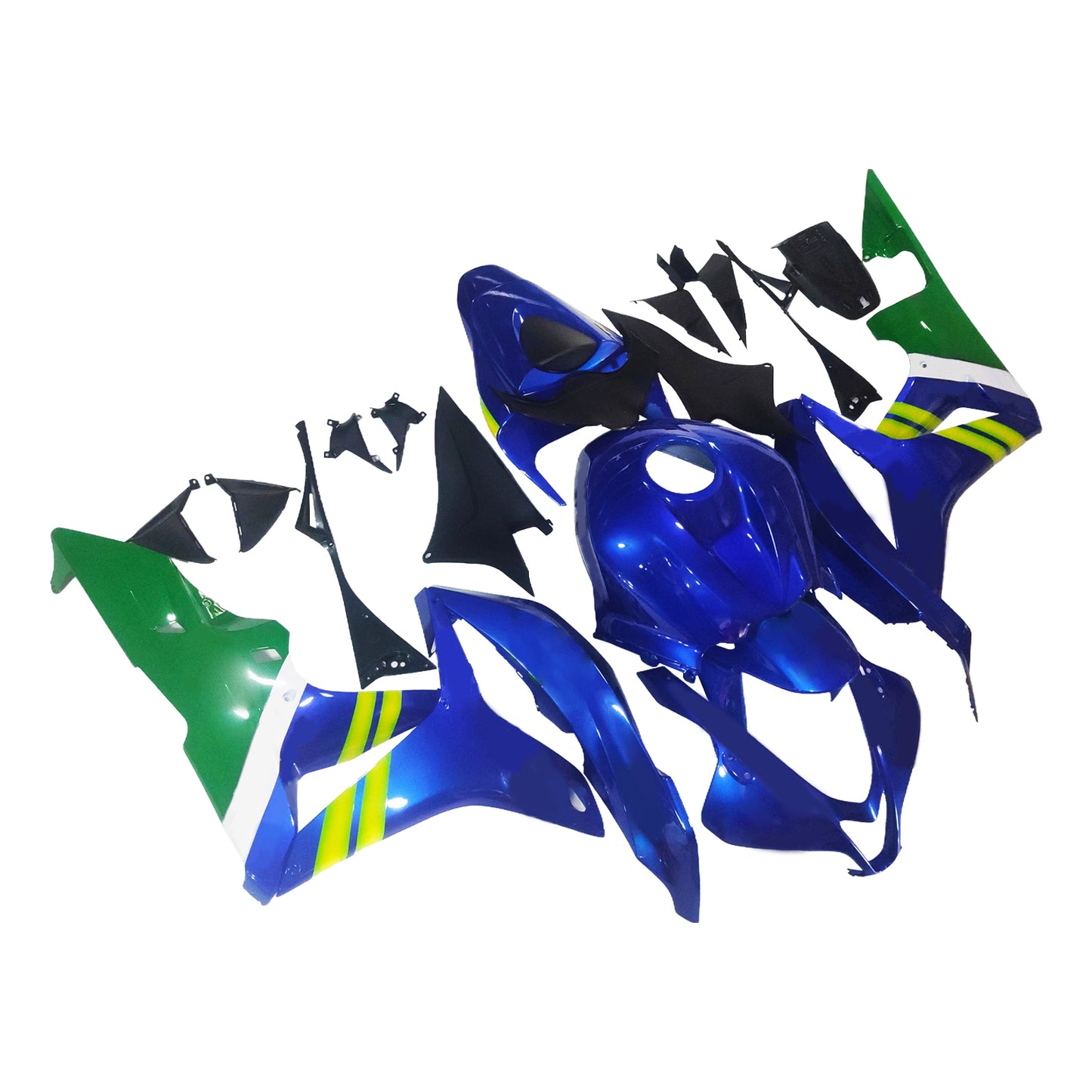 Carene 2007-2008 Honda CBR 600 RR Blu &amp; Verde Movistar Racing Generico