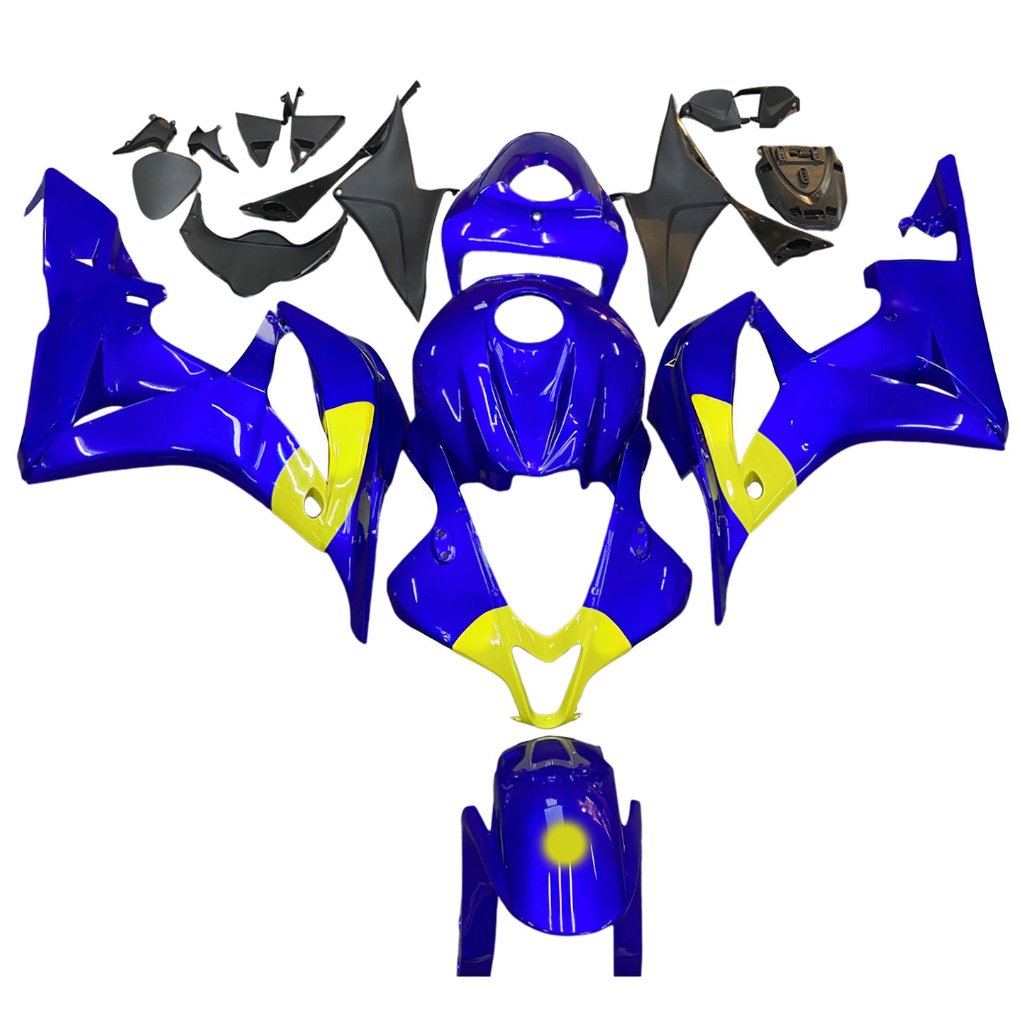 Per CBR600RR 2007-2008 Carrozzeria Carenatura ABS blu Set di plastica stampata ad iniezione Generico