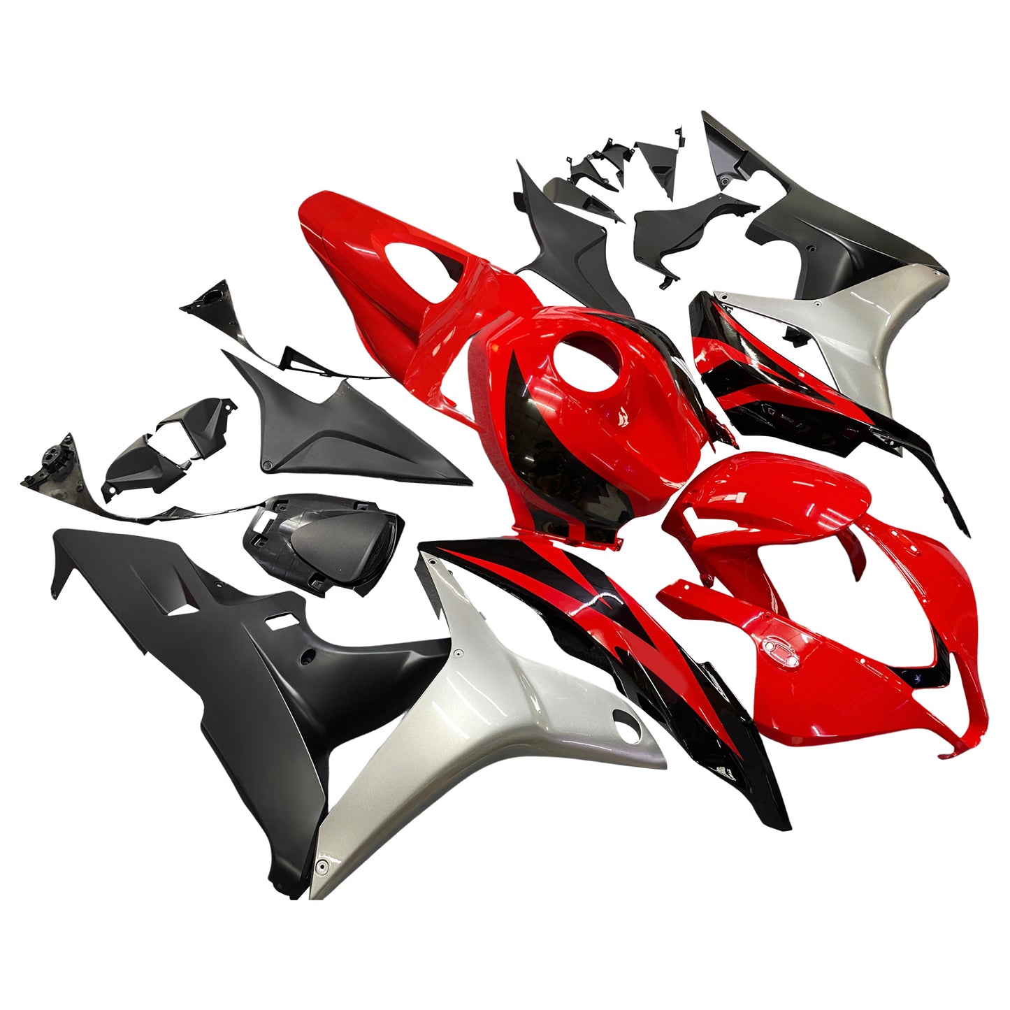 Carene 2007-2008 Honda CBR 600 RR Rosso Nero Argento Honda Generico