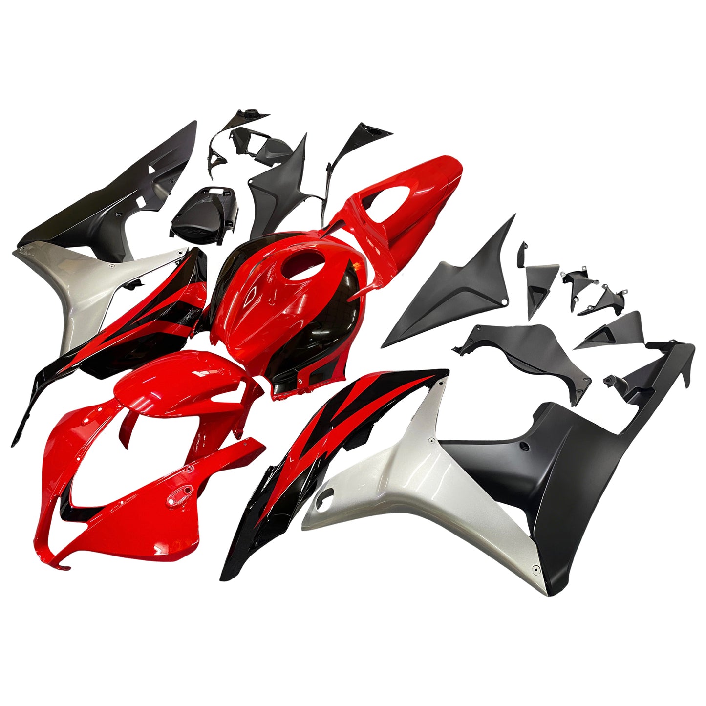 Carene 2007-2008 Honda CBR 600 RR Rosso Nero Argento Honda Generico