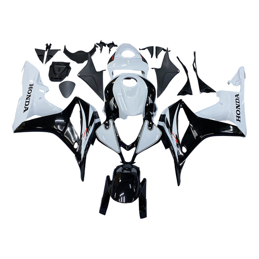 Amotopart Honda 2007-2008 CBR600rr Kit di paura nero bianco