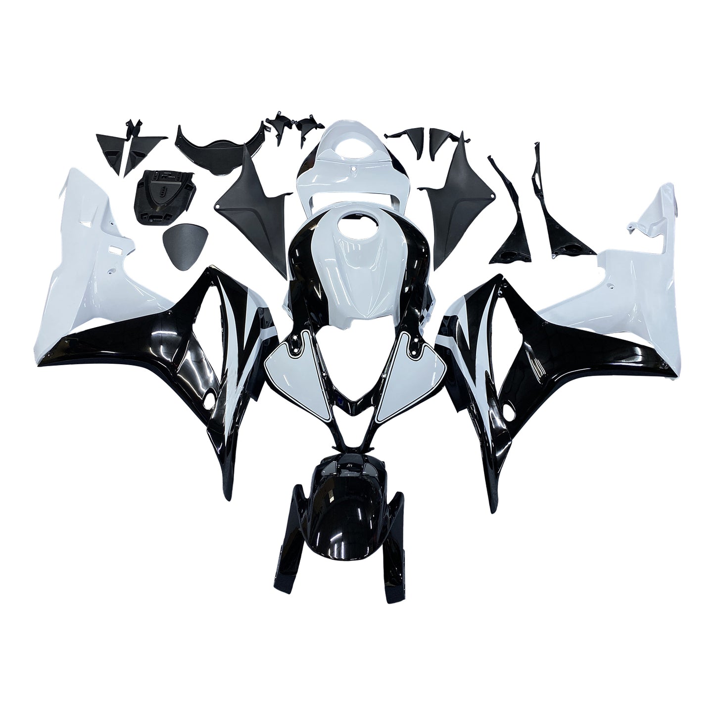 Carene 2007-2008 Honda CBR 600 RR Nero & Bianco CBR Generico