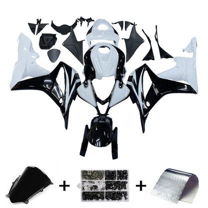 Carene 2007-2008 Honda CBR 600 RR Nero & Bianco CBR Generico