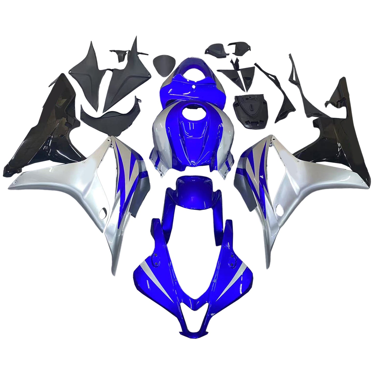 Per CBR600RR 2007-2008 Carrozzeria Carenatura ABS blu Set di plastica stampata ad iniezione Generico