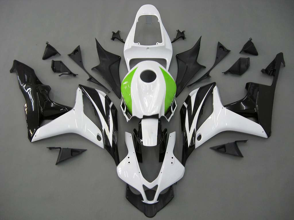 Per CBR600RR 2007-2008 Carenatura per carrozzeria Set di plastica stampata ad iniezione in ABS bianco e nero Generico