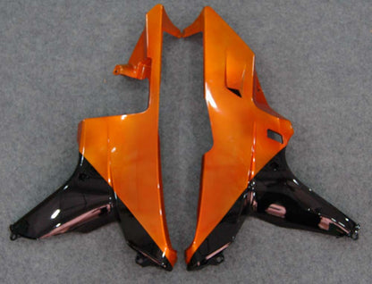 Carene 2007-2008 Honda CBR 600 RR Black & Orange Flame Generico