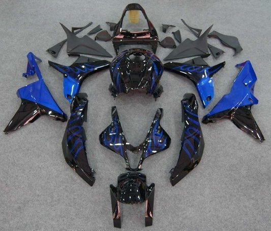 Carene 2007-2008 Honda CBR 600 RR Black &amp; Blue Flame Generico