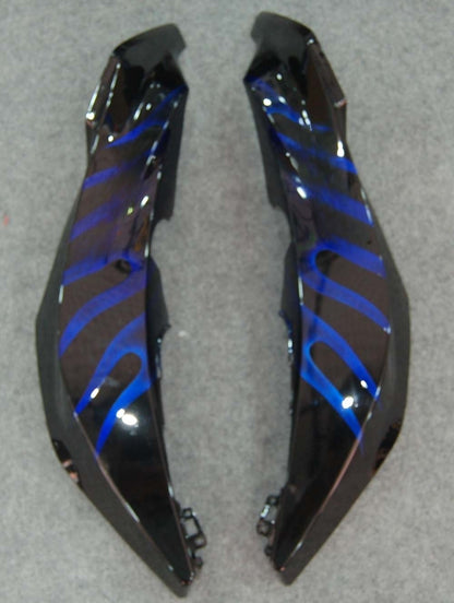 Carene 2007-2008 Honda CBR 600 RR Black &amp; Blue Flame Generico