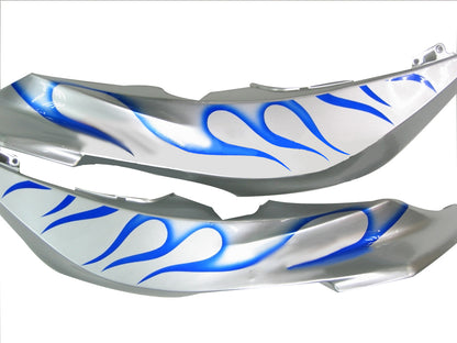 Carene 2007-2008 Honda CBR 600 RR Silver & Blue Flame Generico