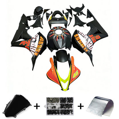 Carene 2007-2008 Honda CBR 600 RR Nero Valentino Rossi Racing Generico