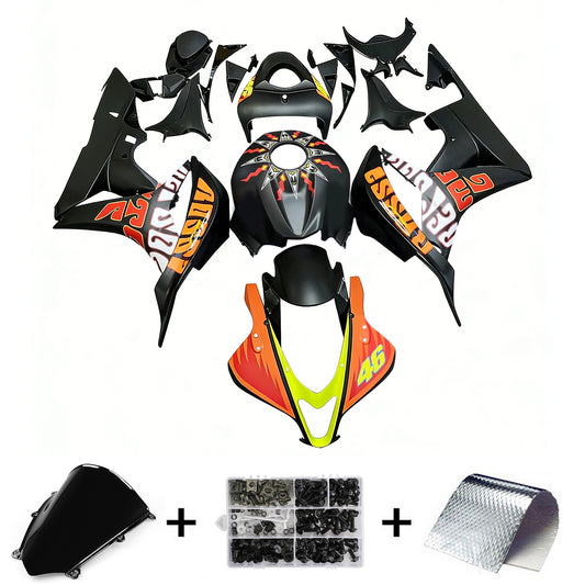 Carene 2007-2008 Honda CBR 600 RR Nero Valentino Rossi Racing Generico