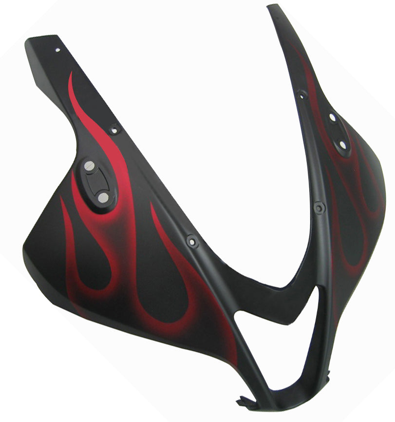 Carene 2007-2008 Honda CBR 600 RR Matte Black & Red Flame CBR Generic