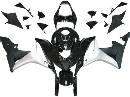 Carene 2007-2008 Honda CBR 600 RR Nero & Argento Honda Racing Generico