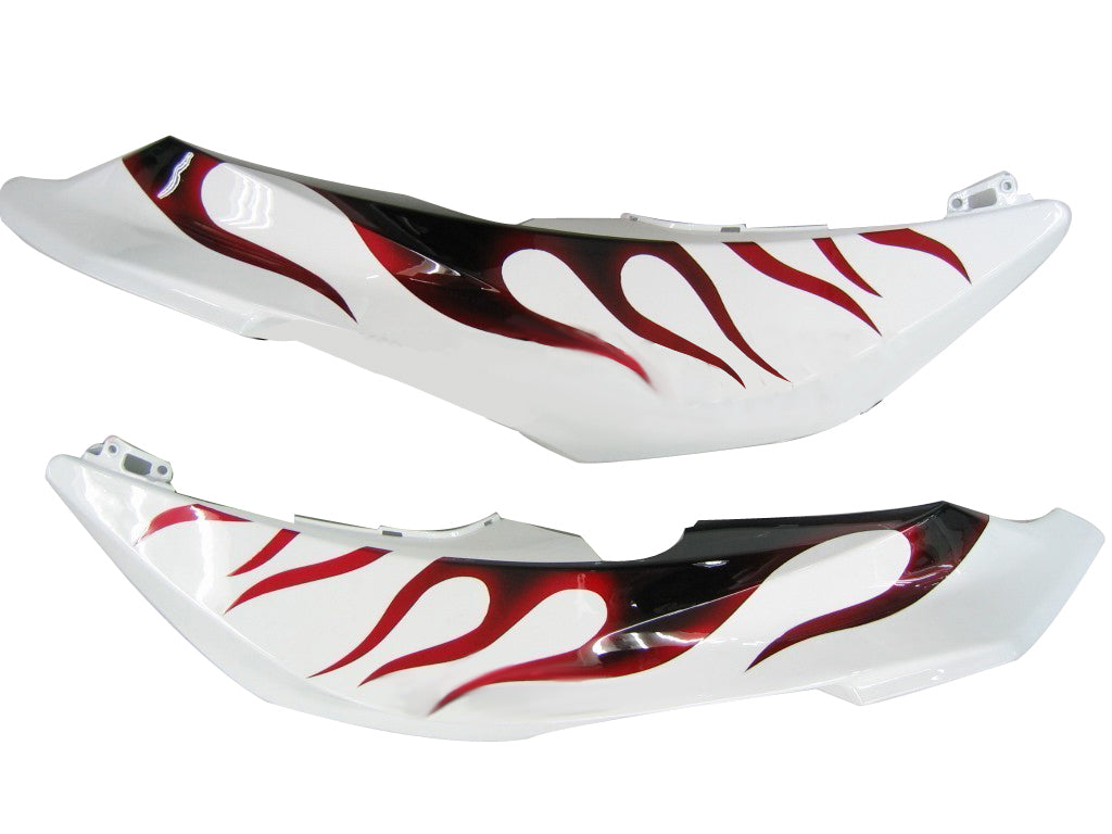 Carene 2007-2008 Honda CBR 600 RR White Black&Red Flame CBR Racing Generic