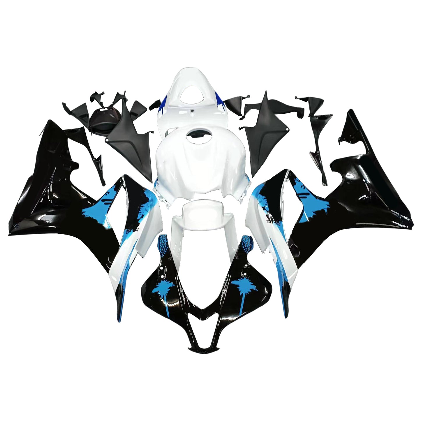Carene 2007-2008 Honda CBR 600 RR Nero Bianco Blu Coin RR Generico