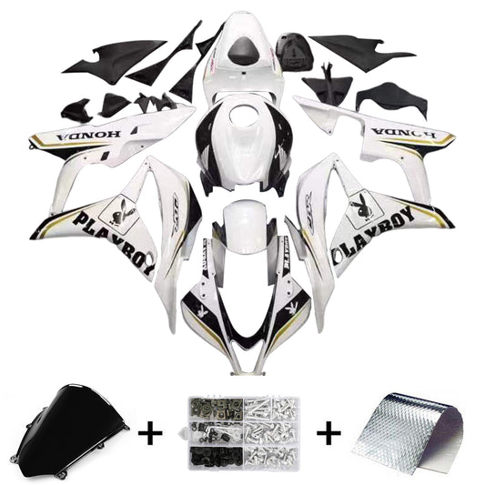 Carene 2007-2008 Honda CBR 600 RR Bianco &amp; Nero Playboy Generico