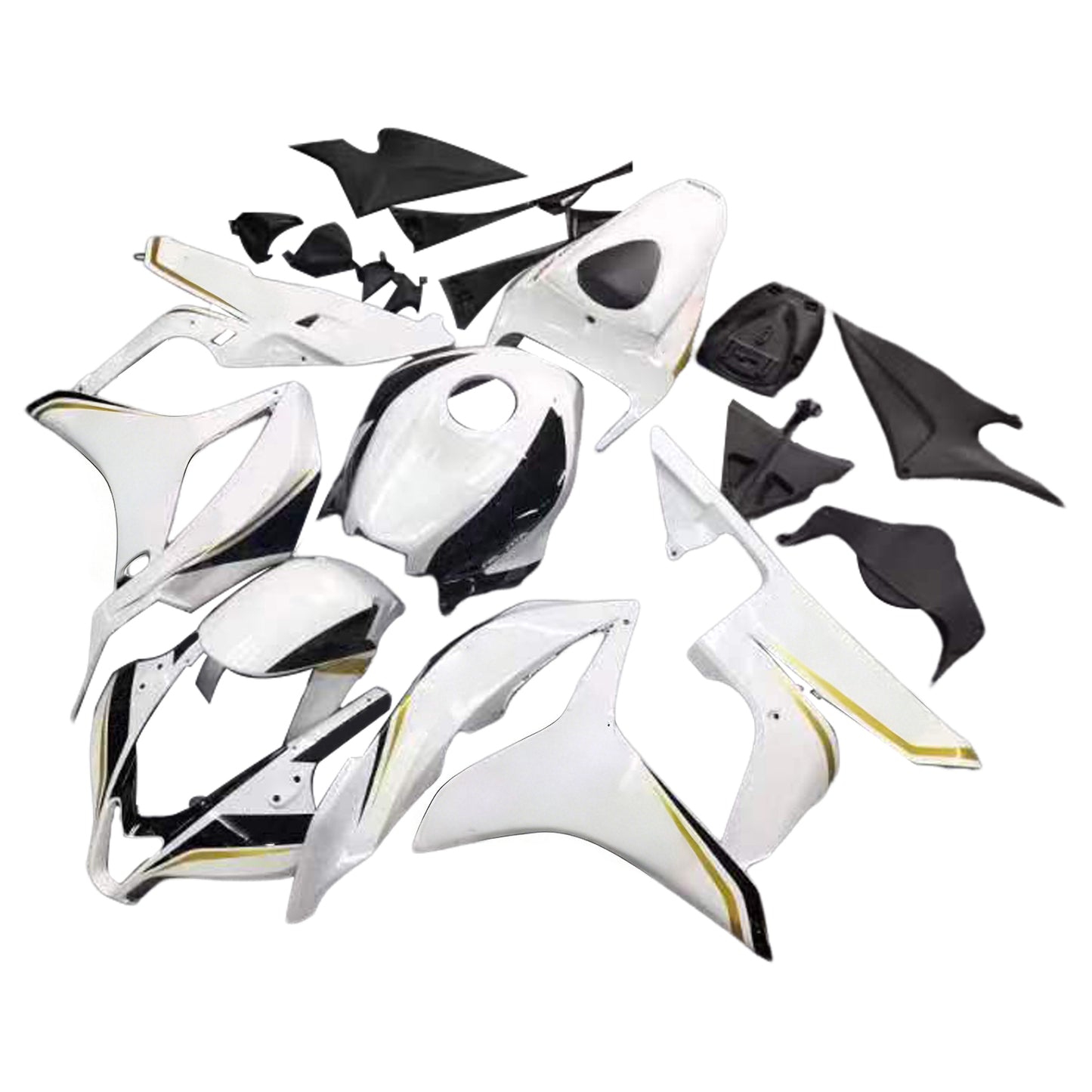 Carene 2007-2008 Honda CBR 600 RR Bianco &amp; Nero Playboy Generico