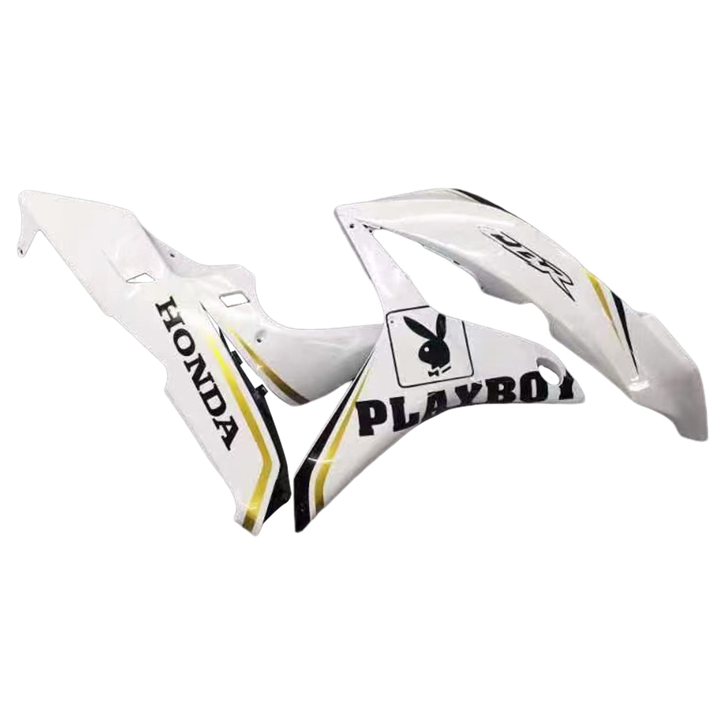 Carene 2007-2008 Honda CBR 600 RR Bianco &amp; Nero Playboy Racing Generico