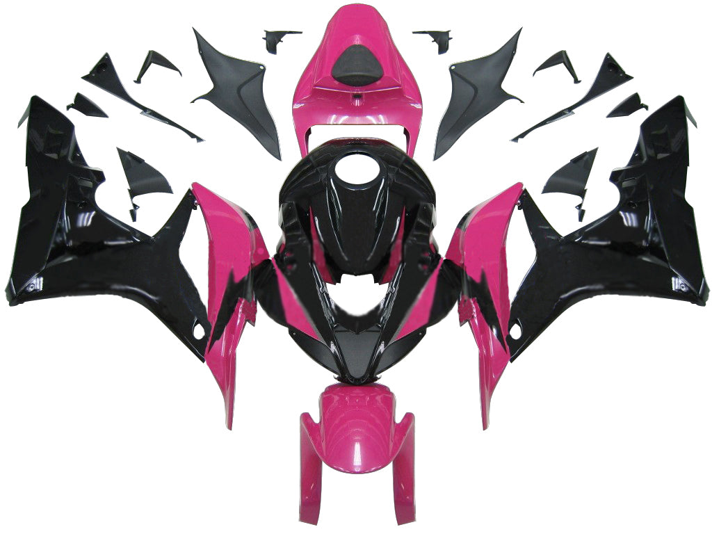 Carene 2007-2008 Honda CBR 600 RR Rosa Nero Honda Racing Generico
