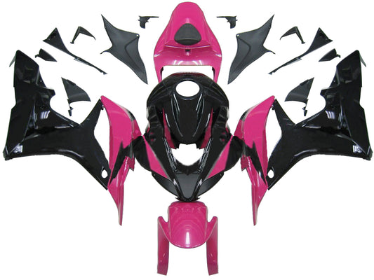 Carene 2007-2008 Honda CBR 600 RR Rosa Nero Honda Generico