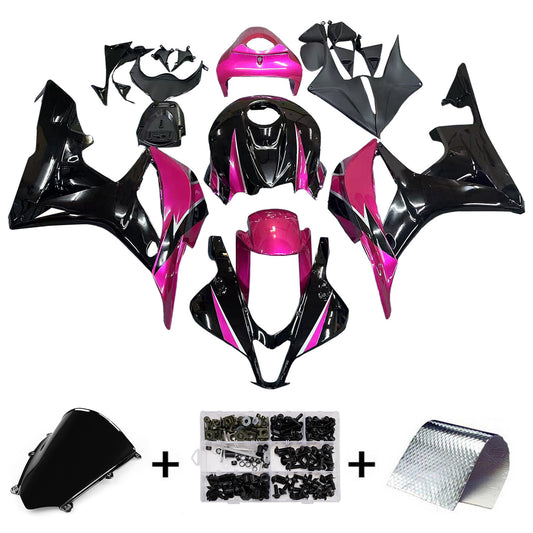 Amotopart 2007-2008 Honda CBR600 Cladding Lila & Black Kit