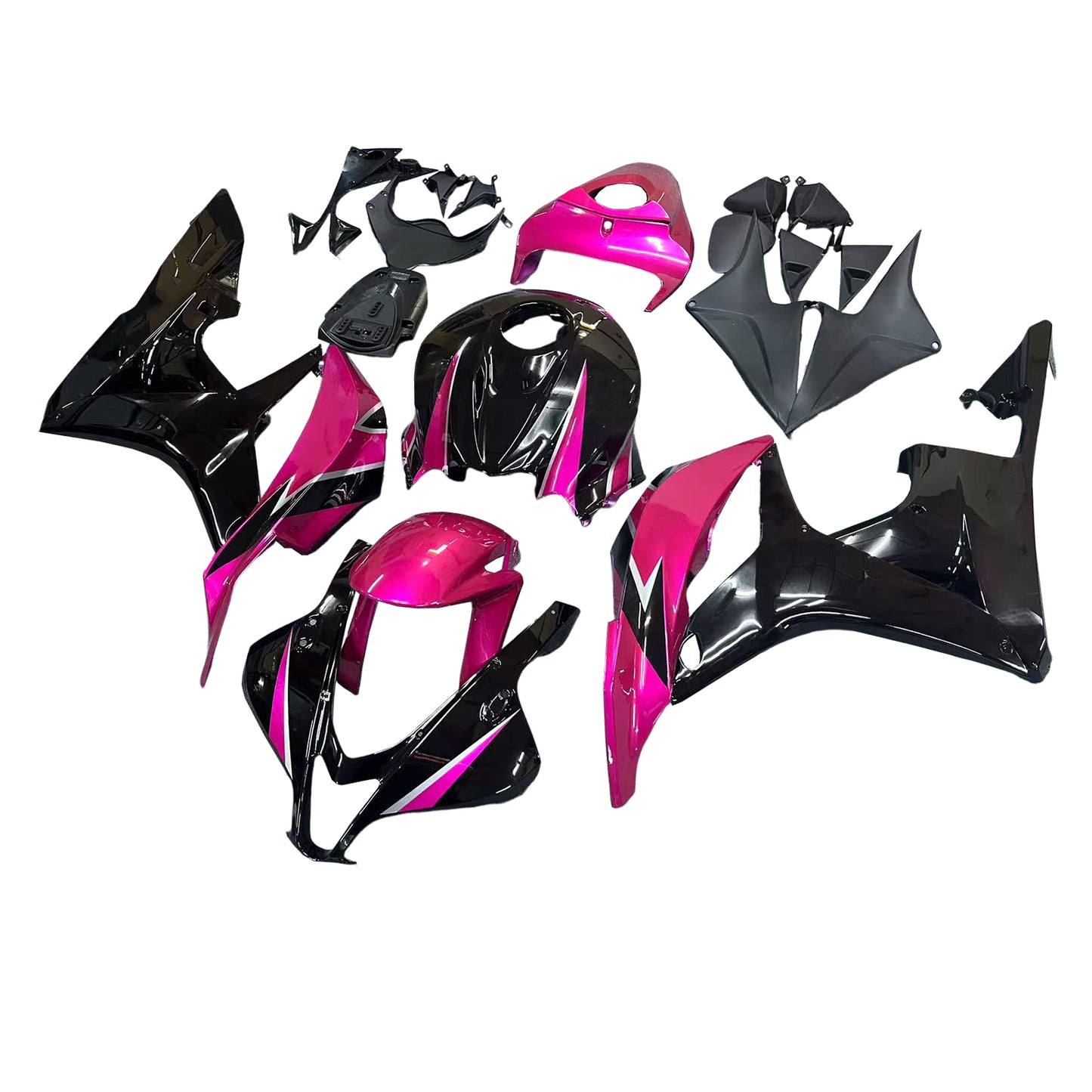 Amotopart 2007-2008 Honda CBR600 Cladding Lila & Black Kit