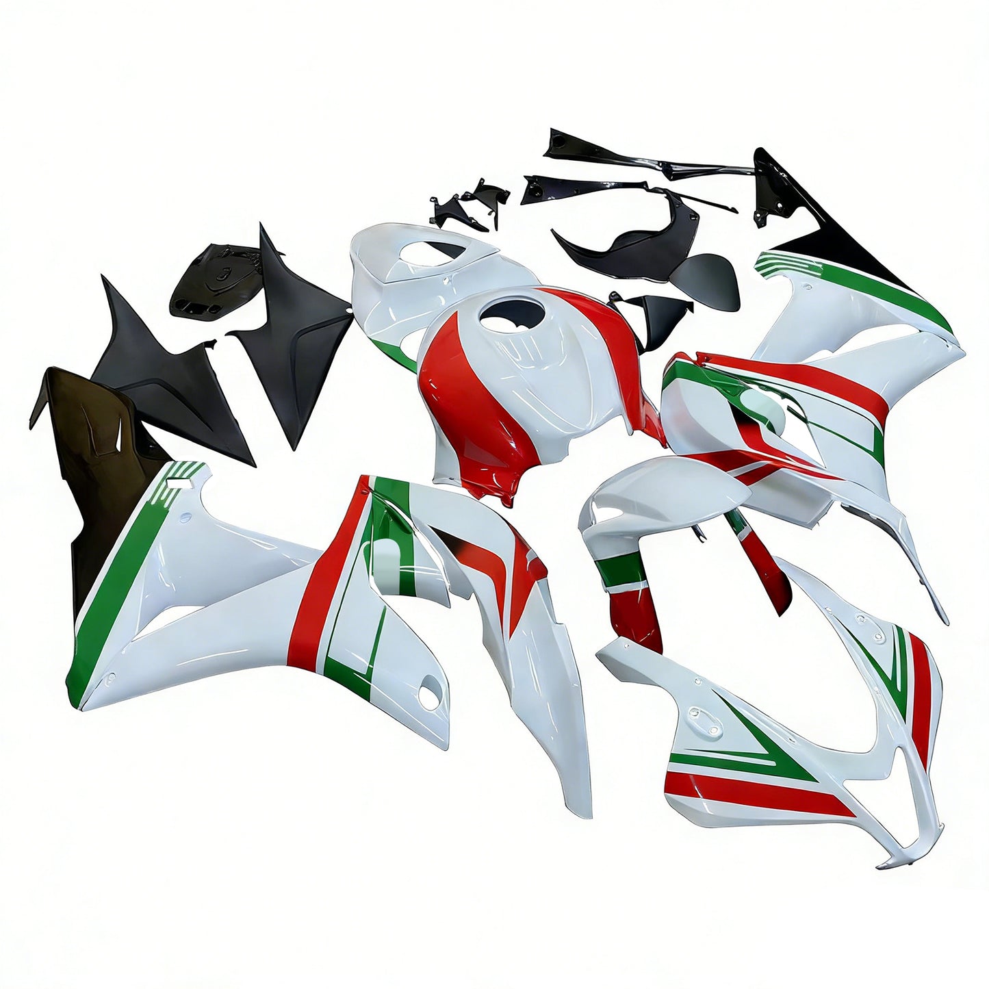 Amotopart 2007-2008 Honda CBR600 Cladding Multi White Kit