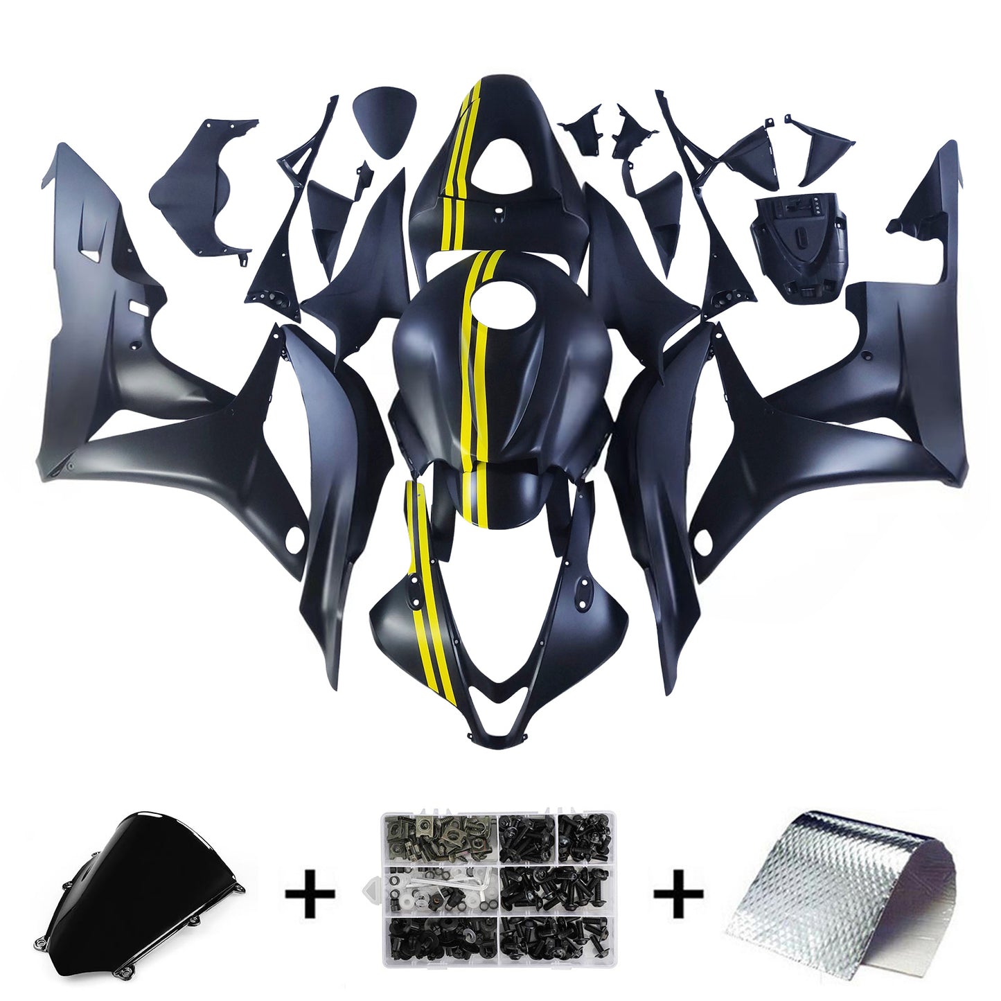 Kit carenatura per carrozzeria addominali di plastica per Honda CBR600RR 2007-2008 F5