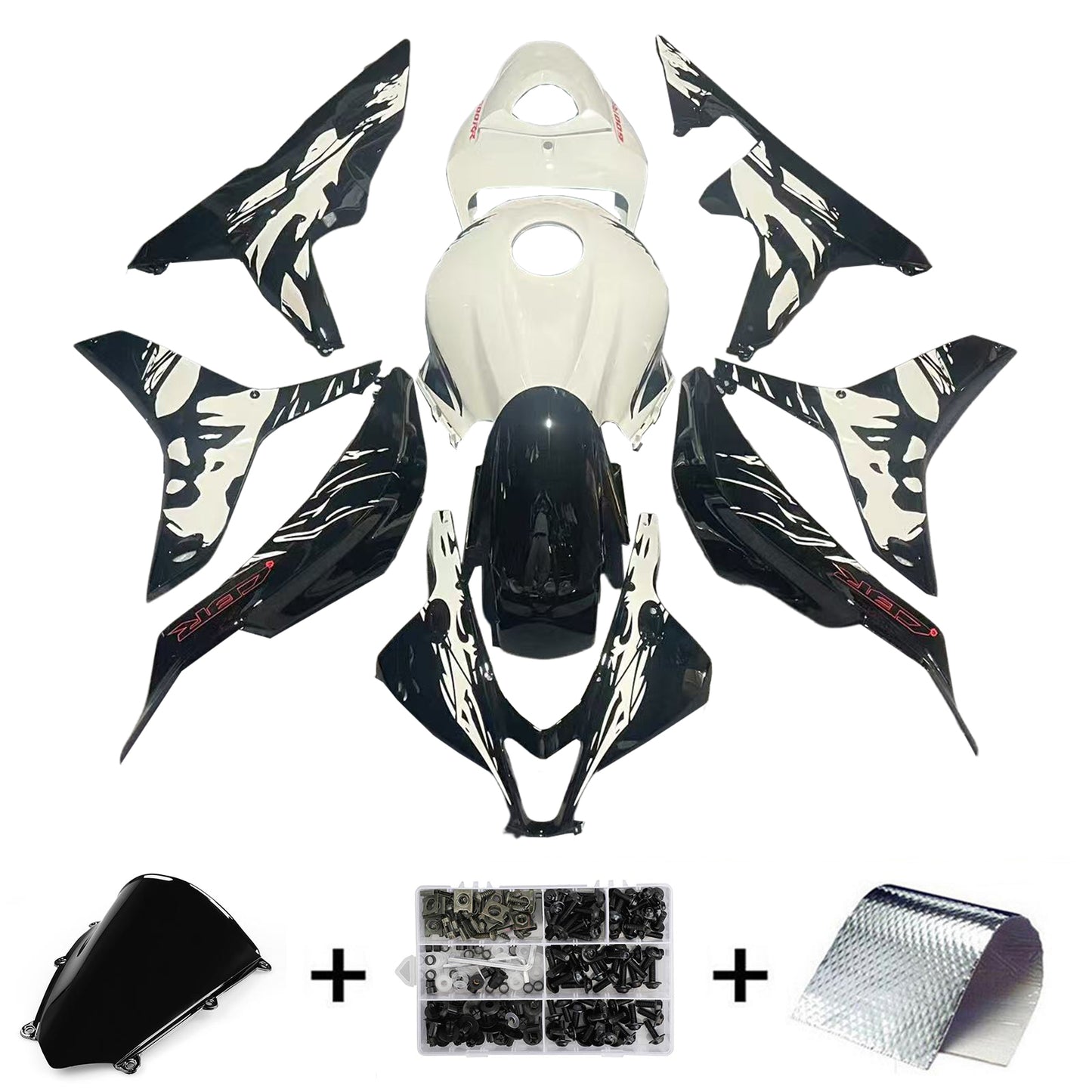 Amotopart Honda CBR600RR 2007-2008 F5 Kit carena Carrozzeria Plastica ABS