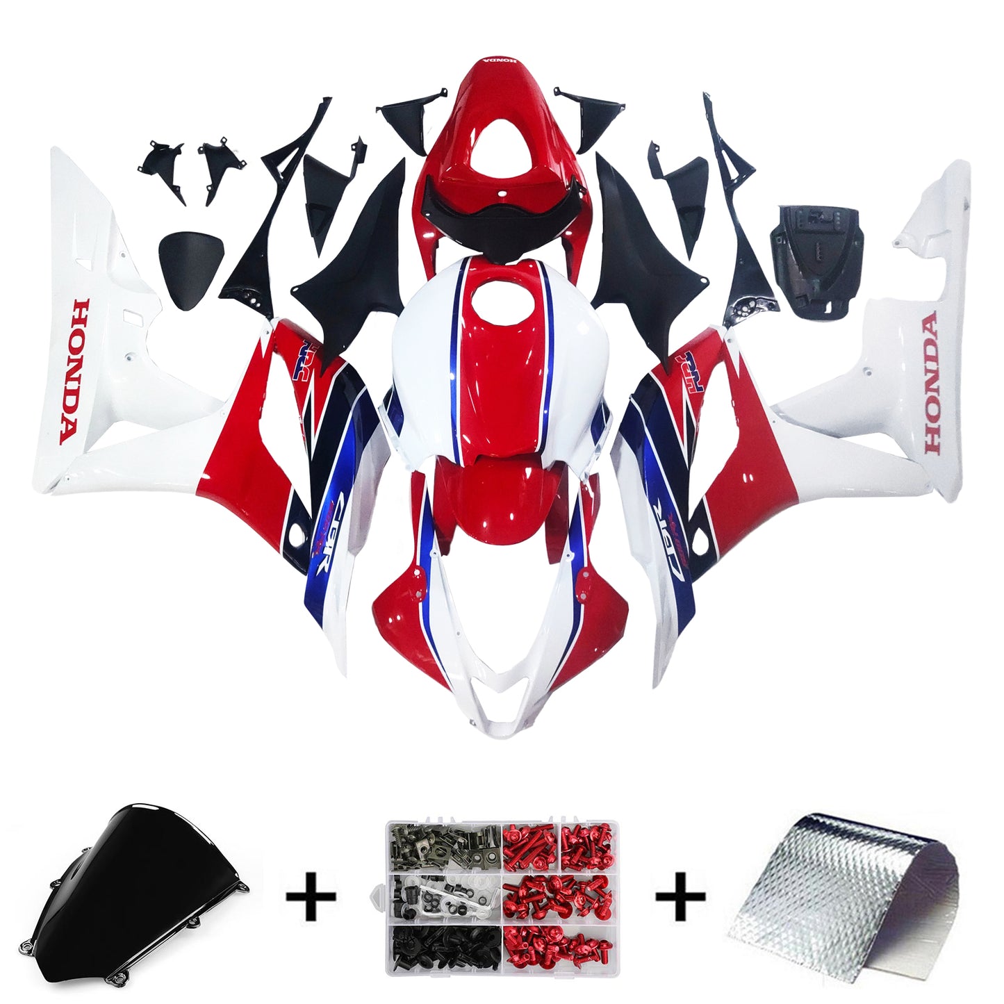 Amotopart Honda CBR600RR 2007-2008 F5 Kit carena Carrozzeria Plastica ABS