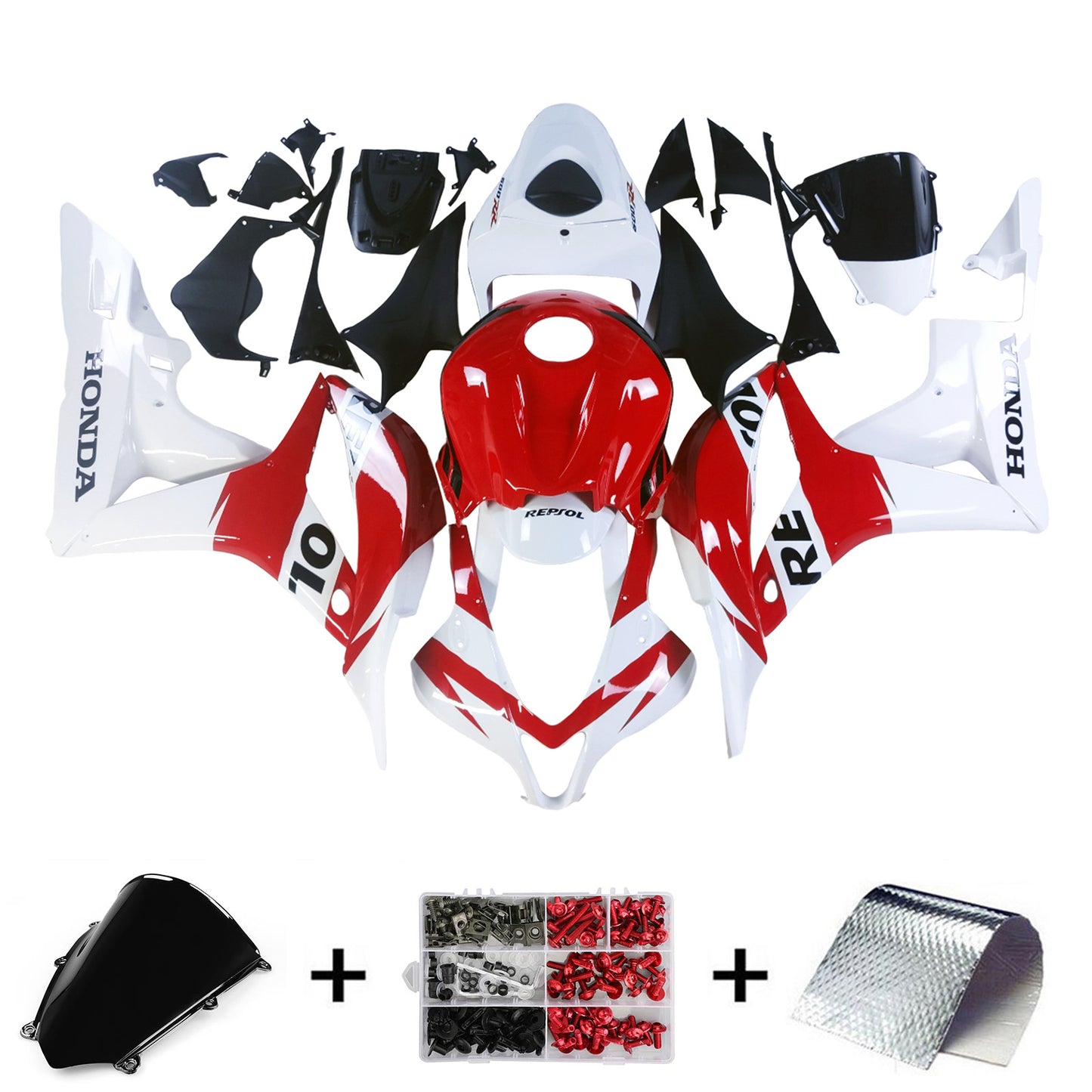 Amotopart Honda CBR600RR 2007-2008 F5 Kit carena Carrozzeria Plastica ABS