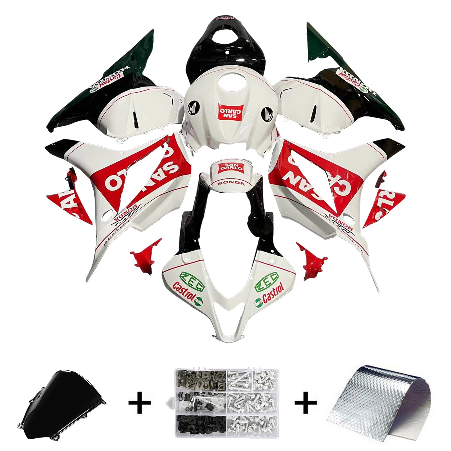 Carene 2009-2012 Honda CBR 600 RR Multicolore San Carlo Racing Generico