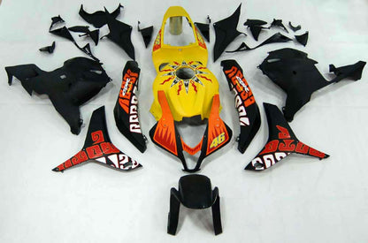 Carene 2009-2012 Honda CBR 600 RR Giallo & Nero Valentino Rossi Moto Generic
