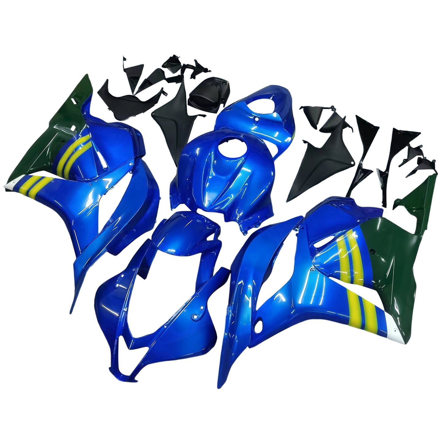 Carene 2009-2012 Honda CBR 600 RR Blu & Verde Movistar Racing Generico