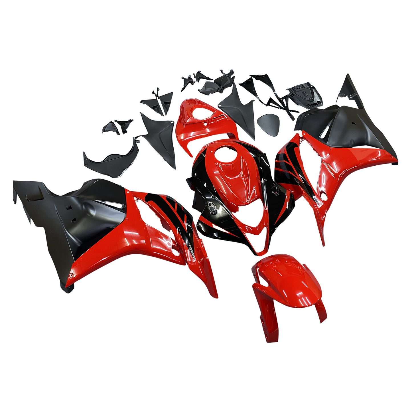Carene 2009-2012 Honda CBR 600 RR Rosso &amp; Nero CBR Racing Generico