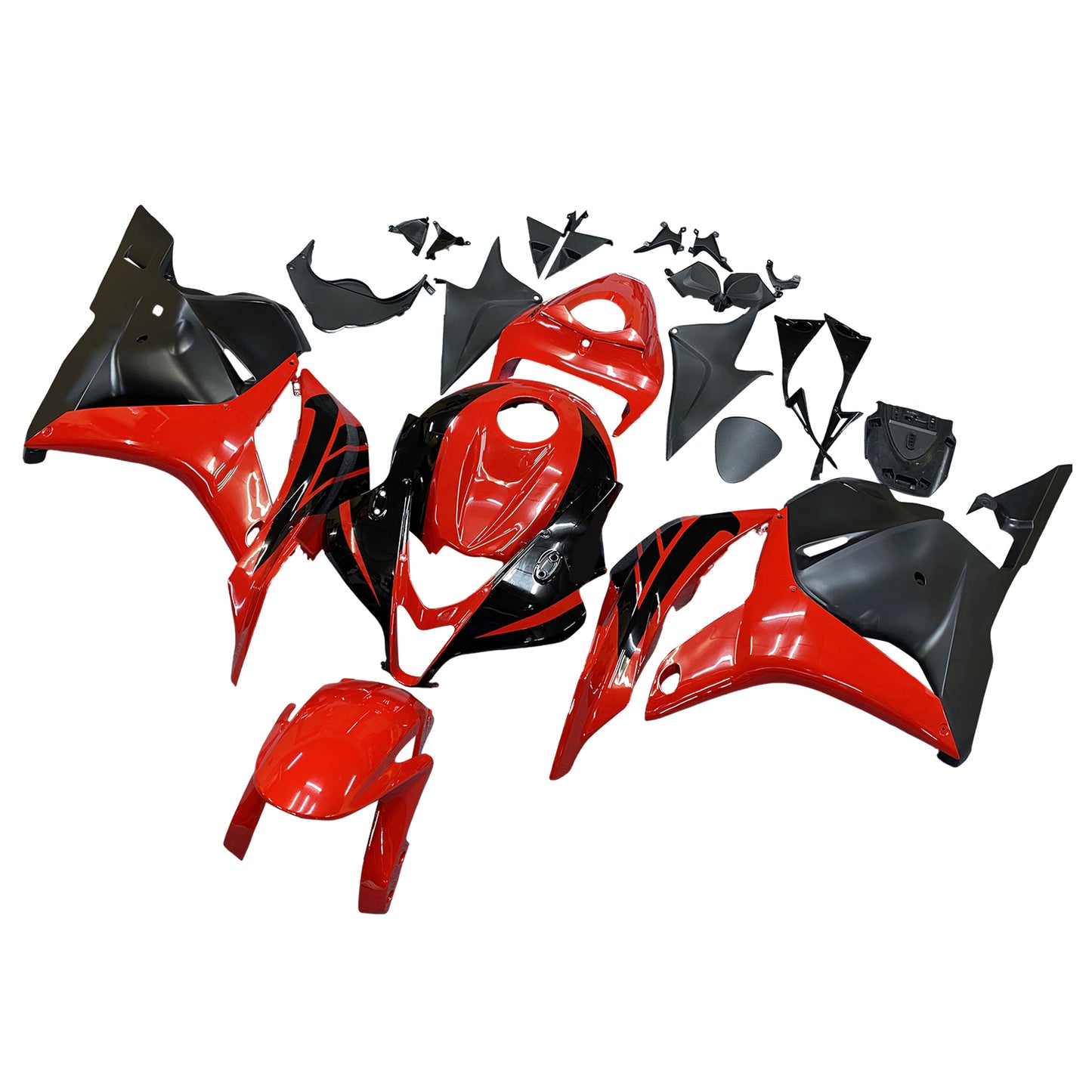 Carene 2009-2012 Honda CBR 600 RR Rosso &amp; Nero CBR Racing Generico
