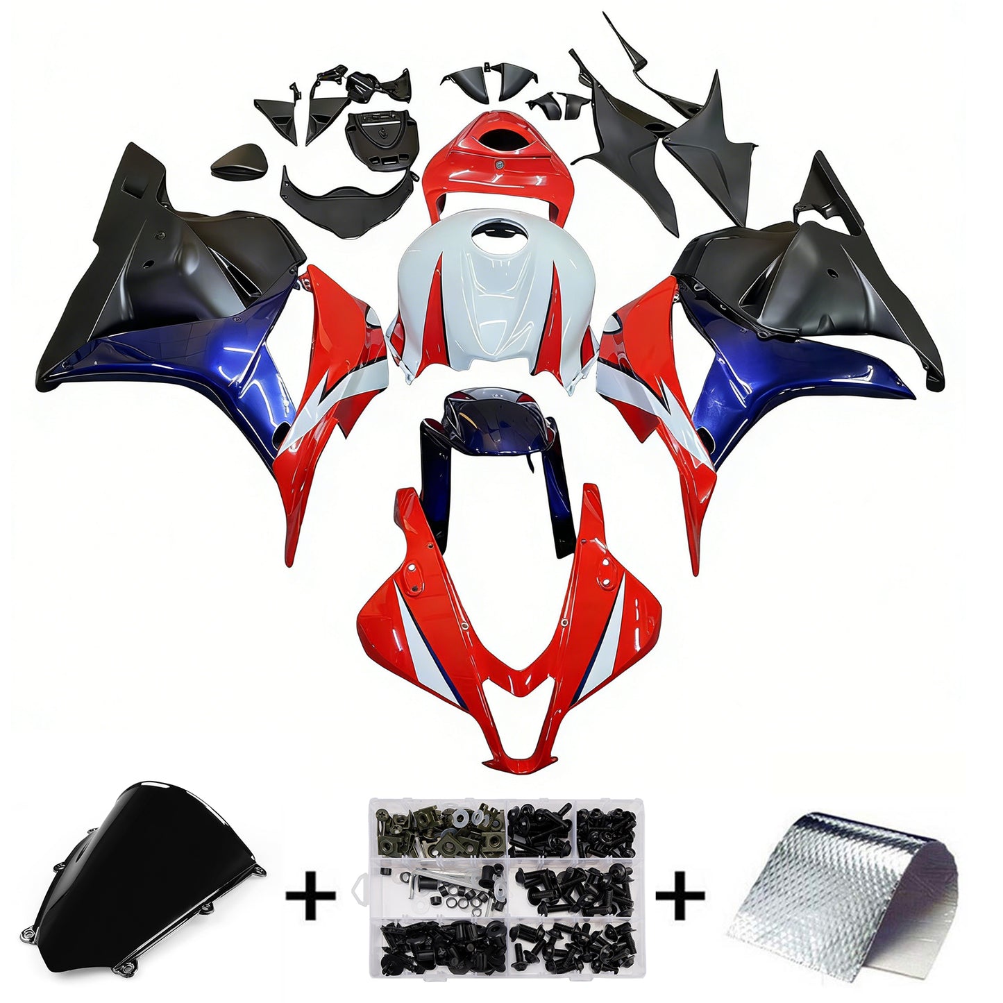 Carene 2009-2012 Honda CBR 600 RR Rosso Bianco Blu CBR Generico