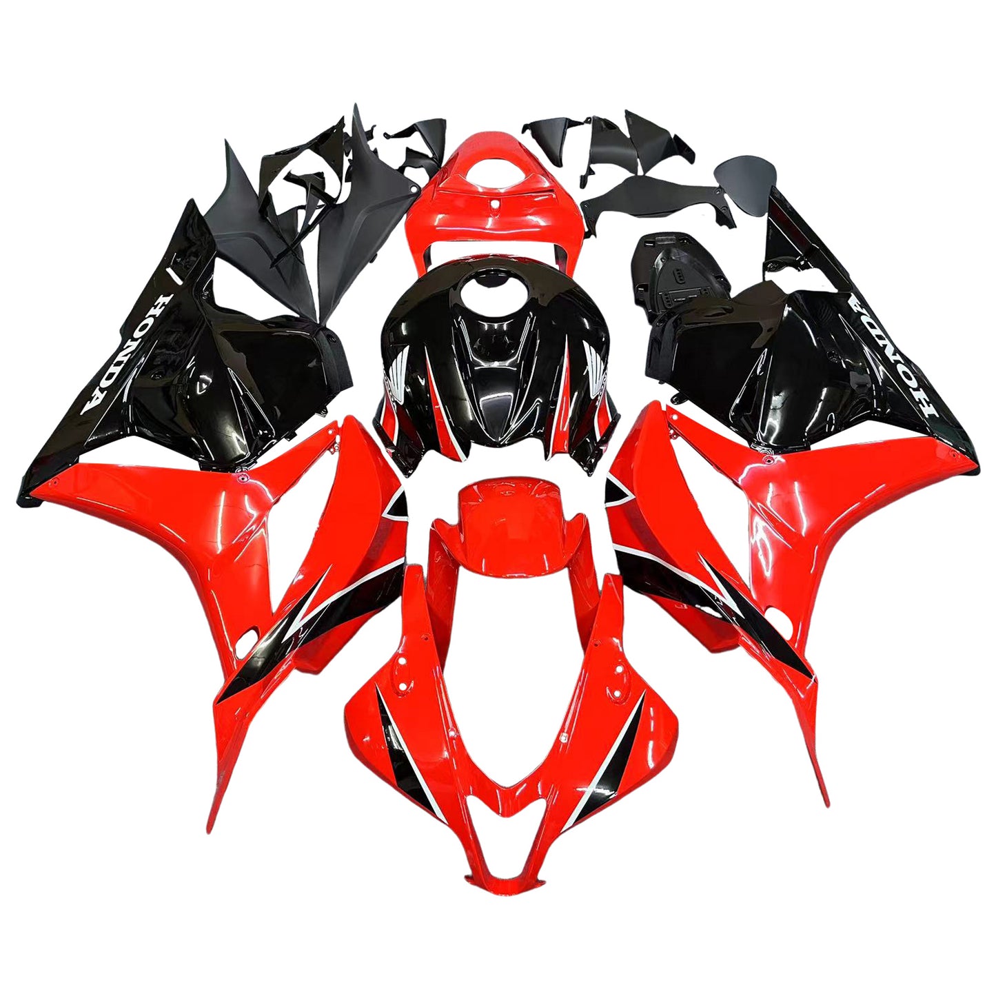 Carene 2009-2012 Honda CBR 600 RR Rosso &amp; Nero Honda CBR Racing Generico