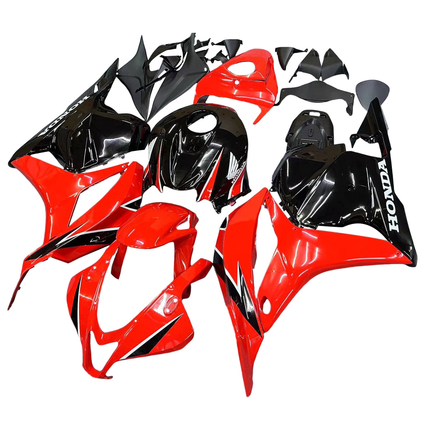 Carene 2009-2012 Honda CBR 600 RR Rosso &amp; Nero Honda CBR Racing Generico