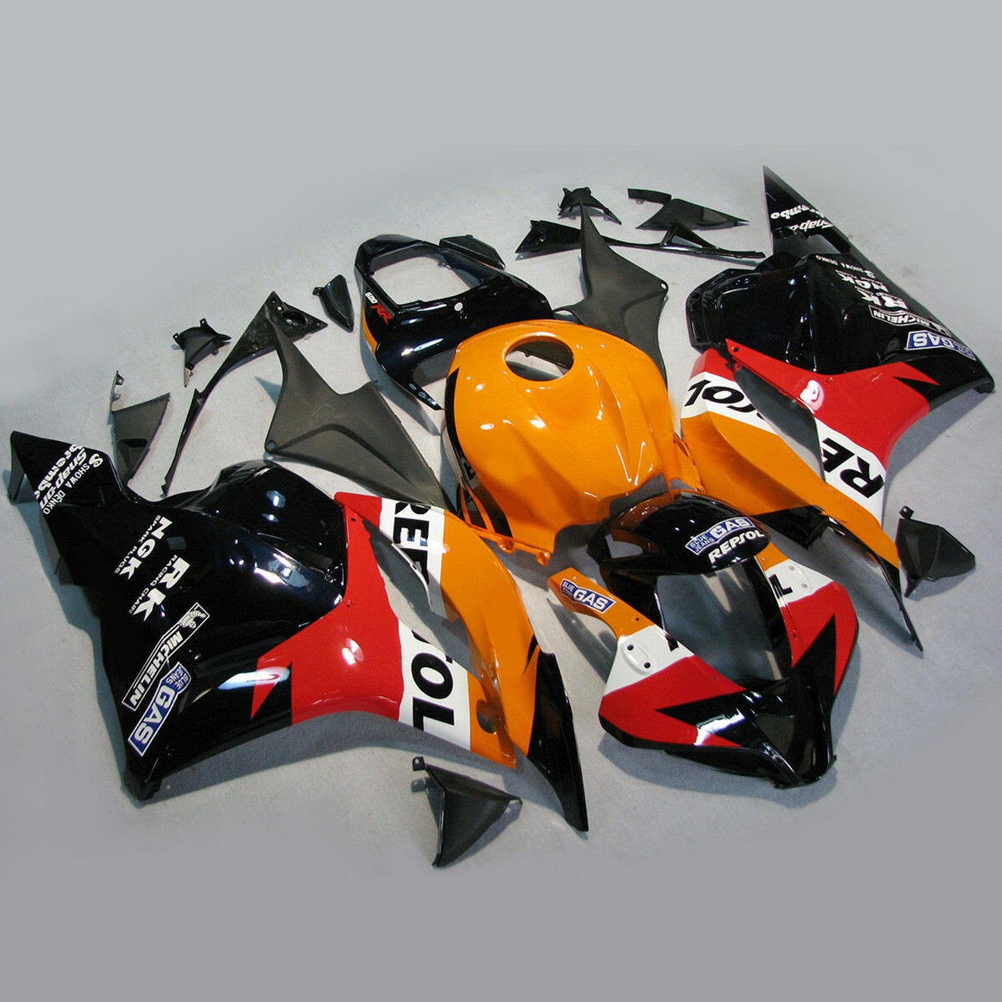 Kit Carenatura Fit Honda CBR 600 RR F5 2009-2012 10 11 Arancione Nero Generico