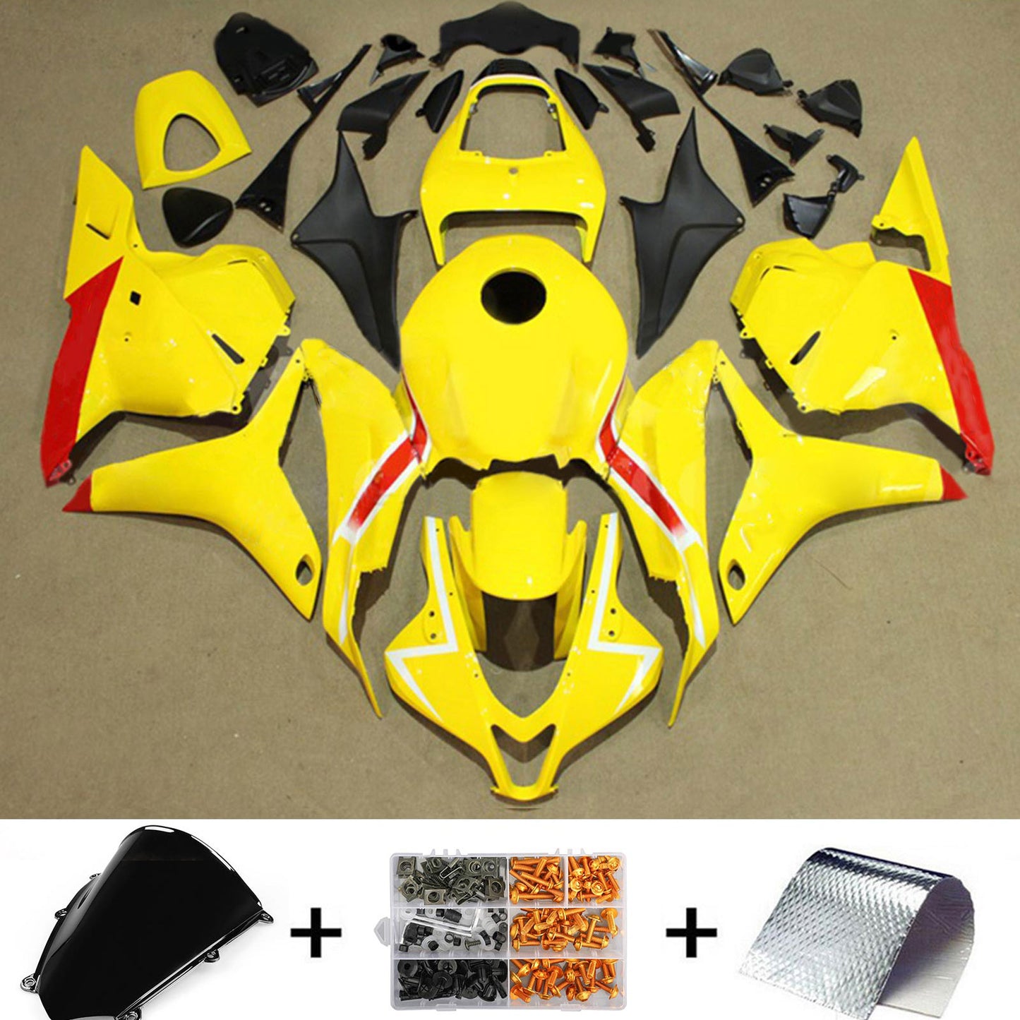Amotopart Honda CBR600RR 2009-2012 F5 Kit carena Carrozzeria Plastica ABS