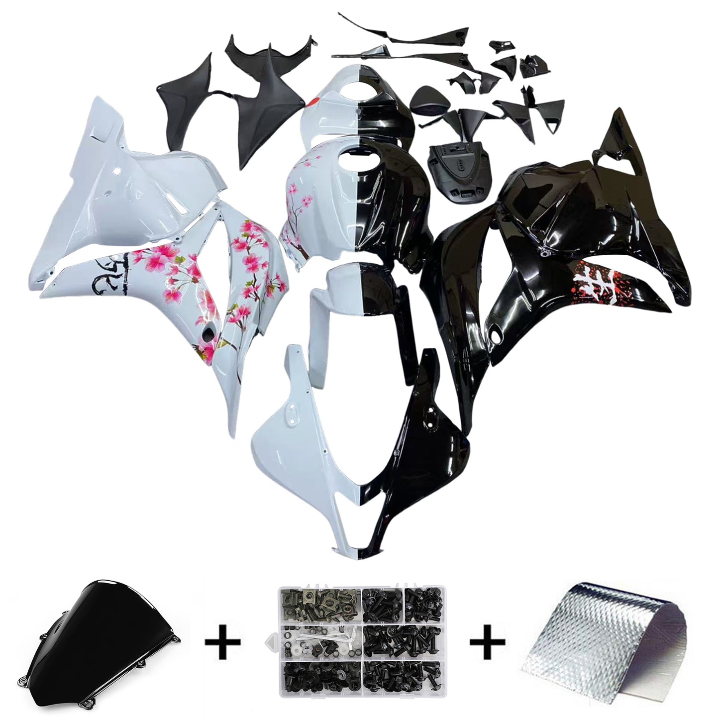 Kit carenatura per carrozzeria addominali di plastica per Honda CBR600RR 2009-2012 F5