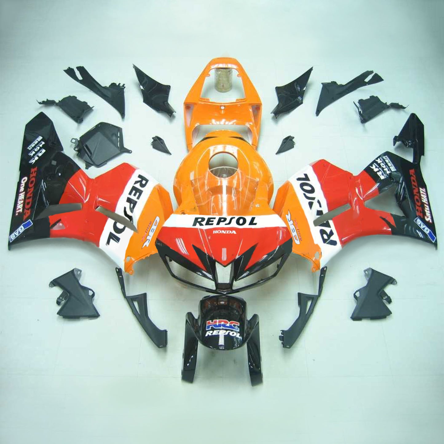 Amotopart 2013-2023 Honda CBR600RR Multi Orange Kit Clodding