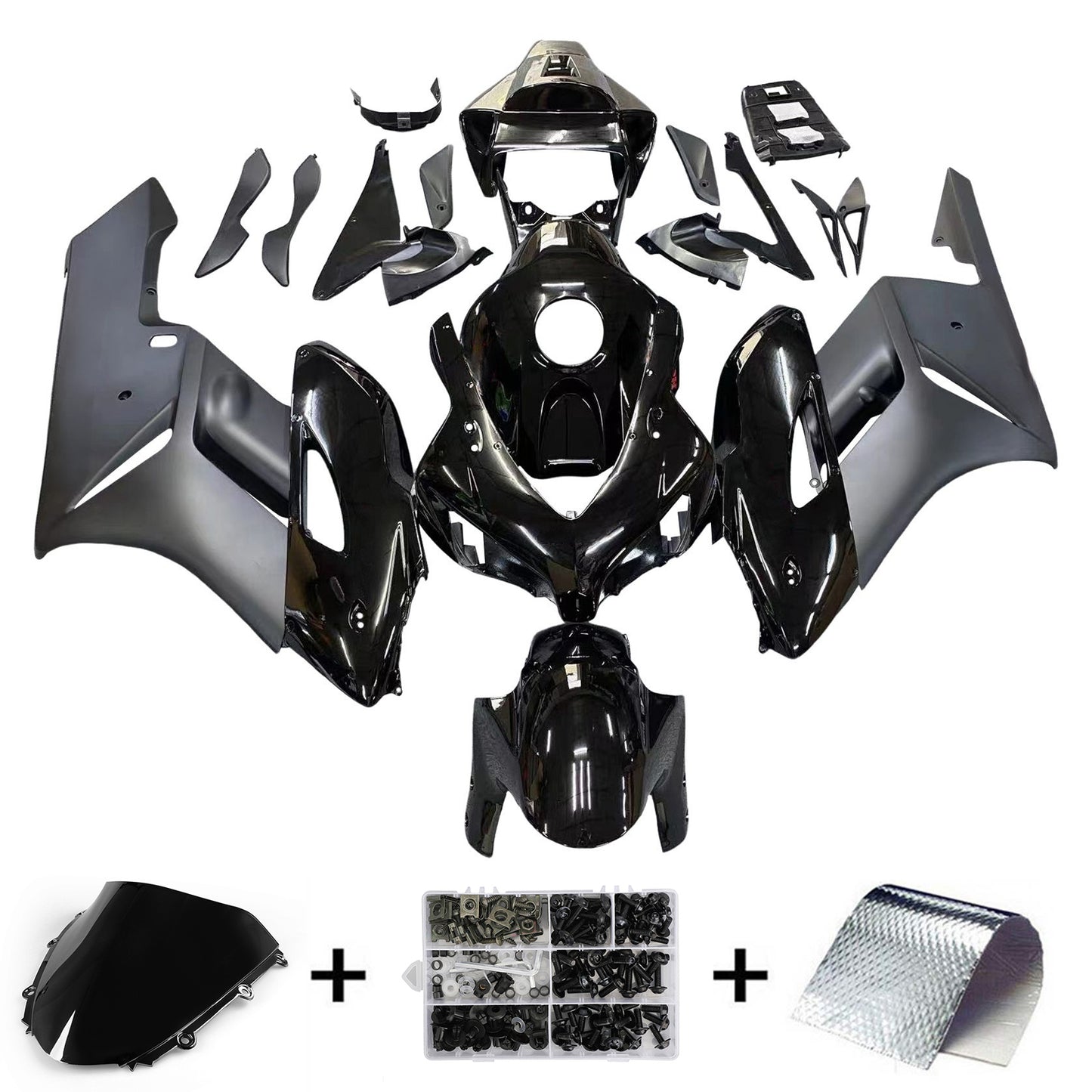 Carene 2004-2005 Honda CBR 1000 RR All Black RR Honda Generico