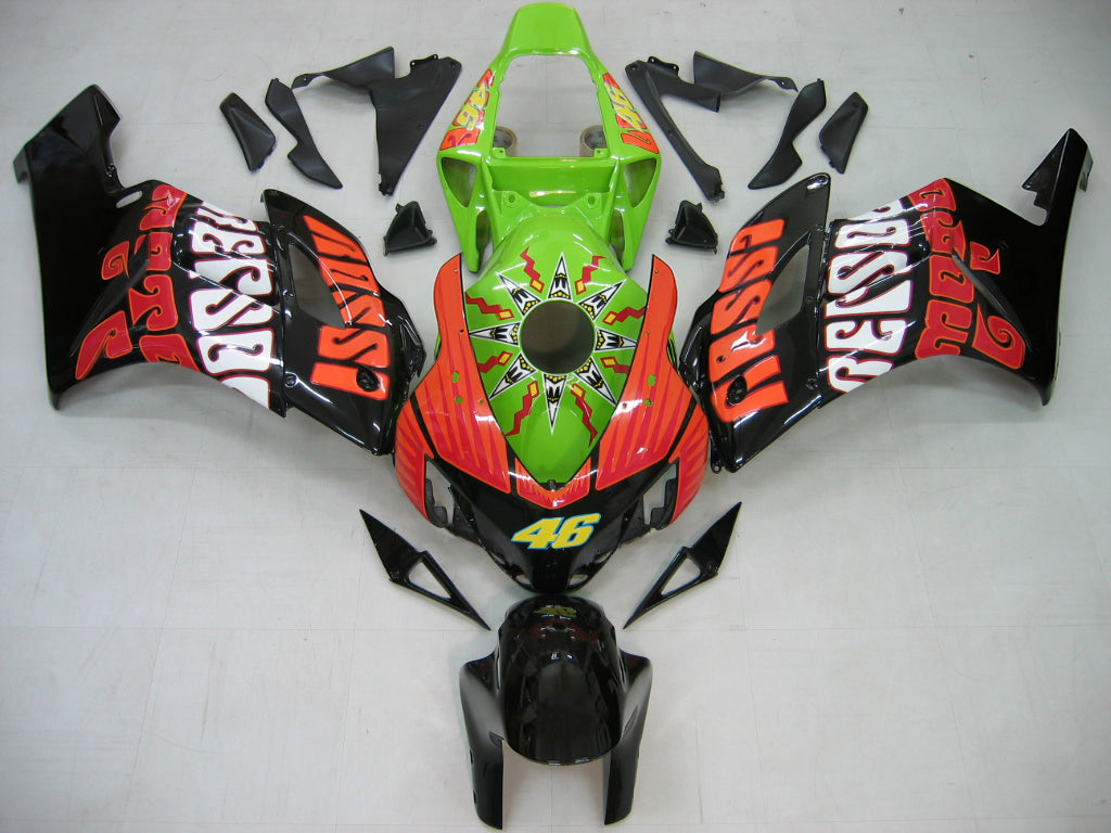 Carene 2004-2005 Honda CBR 1000 RR Nero Verde Valentino Rossi Generico